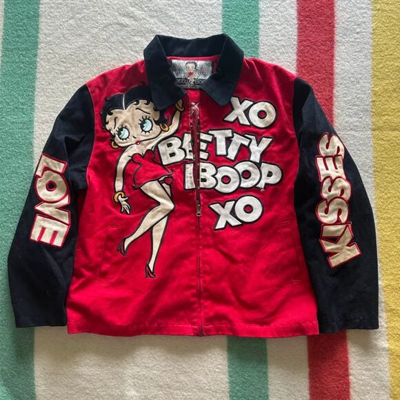 Vintage Jeff Hamilton Betty Boop Women's Jacket Size XL - Picture 1 of 6